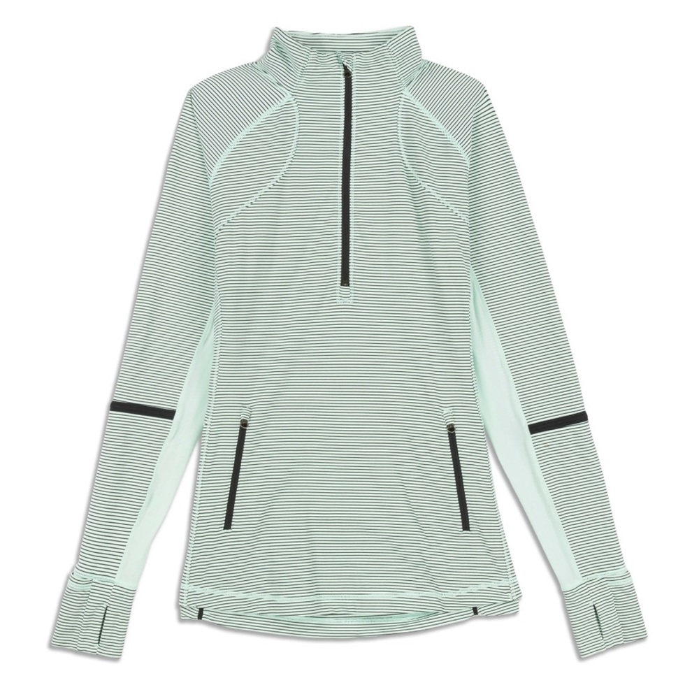 Lululemon Athletica Striped Sweatshirt - Black and White